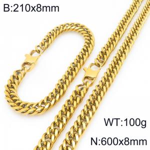 SS Jewelry Set(Most Men) - KS227969-ZZ