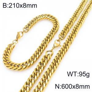 SS Jewelry Set(Most Men) - KS227975-ZZ