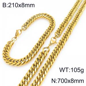 SS Jewelry Set(Most Men) - KS227977-ZZ