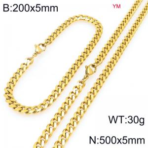 SS Jewelry Set(Most Men) - KS227985-ZZ