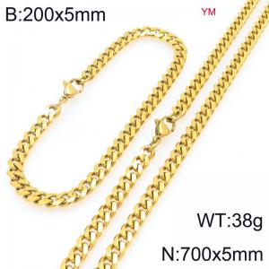 SS Jewelry Set(Most Men) - KS227989-ZZ