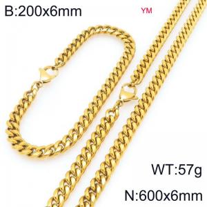 SS Jewelry Set(Most Men) - KS228005-ZZ