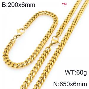 SS Jewelry Set(Most Men) - KS228006-ZZ