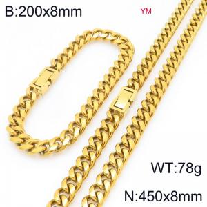 SS Jewelry Set(Most Men) - KS228008-ZZ