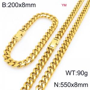 SS Jewelry Set(Most Men) - KS228010-ZZ