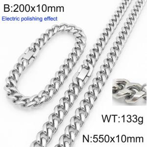 SS Jewelry Set(Most Men) - KS228430-Z
