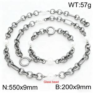 SS Jewelry Set - KS230114-Z