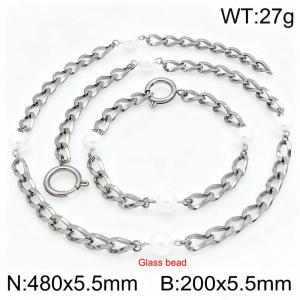 SS Jewelry Set - KS230117-Z