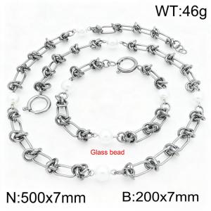 SS Jewelry Set - KS230121-Z