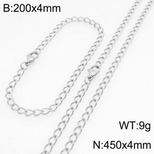 SS Jewelry Set(Most Men) - KS230130-Z