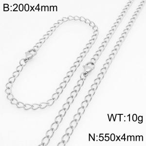 SS Jewelry Set(Most Men) - KS230132-Z