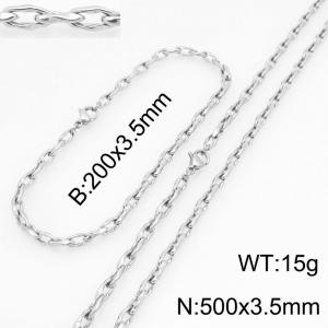 SS Jewelry Set(Most Men) - KS230143-Z