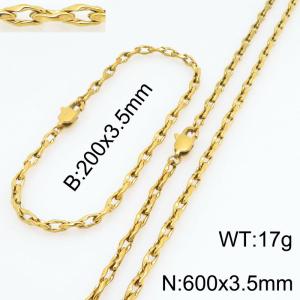 SS Jewelry Set(Most Men) - KS230151-Z