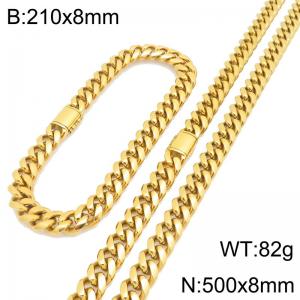 SS Jewelry Set(Most Men) - KS230402-ZLY