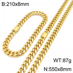 SS Jewelry Set(Most Men) - KS230403-ZLY