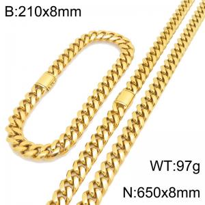 SS Jewelry Set(Most Men) - KS230405-ZLY