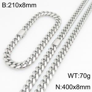 SS Jewelry Set(Most Men) - KS230408-ZLY