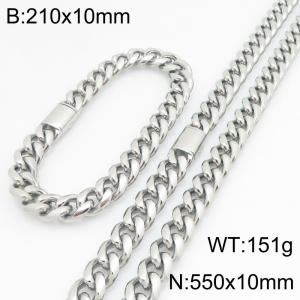 SS Jewelry Set(Most Men) - KS230427-ZLY