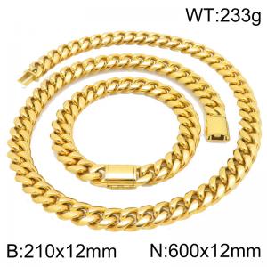 SS Jewelry Set(Most Men) - KS230436-ZLY