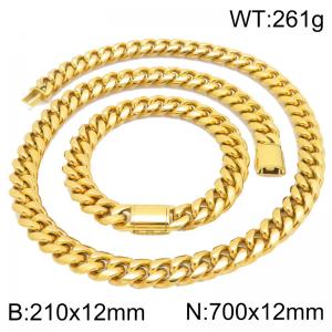 SS Jewelry Set(Most Men) - KS230438-ZLY