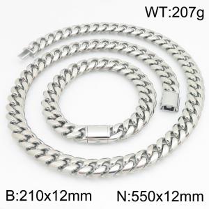 SS Jewelry Set(Most Men) - KS230443-ZLY