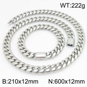 SS Jewelry Set(Most Men) - KS230444-ZLY