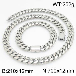 SS Jewelry Set(Most Men) - KS230446-ZLY