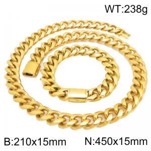 SS Jewelry Set(Most Men) - KS230449-ZLY