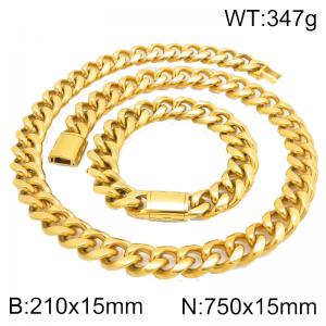 SS Jewelry Set(Most Men) - KS230455-ZLY