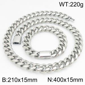 SS Jewelry Set(Most Men) - KS230456-ZLY