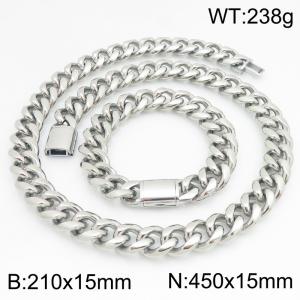 SS Jewelry Set(Most Men) - KS230457-ZLY