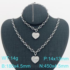 SS Jewelry Set(Most Women) - KS230861-Z