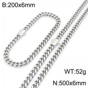 SS Jewelry Set(Most Men) - KS230863-ZLY