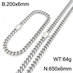 SS Jewelry Set(Most Men) - KS230866-ZLY