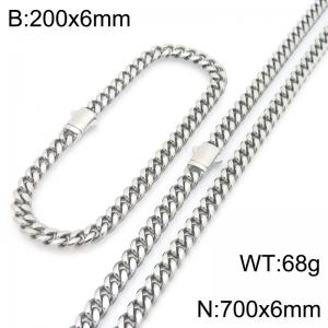 SS Jewelry Set(Most Men) - KS230867-ZLY