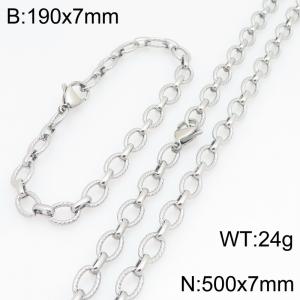 SS Jewelry Set(Most Men) - KS231070-Z