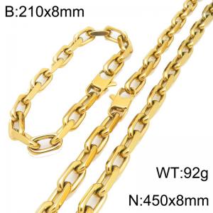 SS Jewelry Set(Most Men) - KS231081-Z