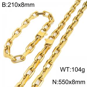 SS Jewelry Set(Most Men) - KS231083-Z