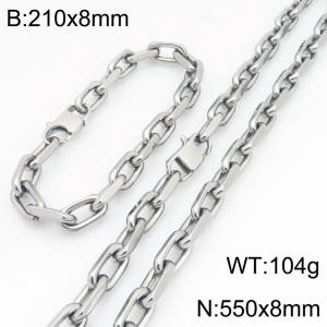 SS Jewelry Set(Most Men) - KS231086-Z