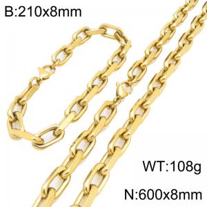 SS Jewelry Set(Most Men) - KS231096-Z