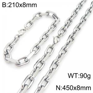 SS Jewelry Set(Most Men) - KS231100-Z