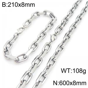 SS Jewelry Set(Most Men) - KS231103-Z