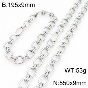 SS Jewelry Set(Most Men) - KS231120-Z
