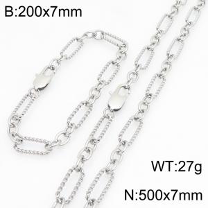 SS Jewelry Set(Most Men) - KS231153-Z
