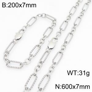 SS Jewelry Set(Most Men) - KS231155-Z