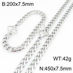 SS Jewelry Set(Most Men) - KS231208-Z