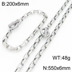 SS Jewelry Set(Most Men) - KS231222-Z
