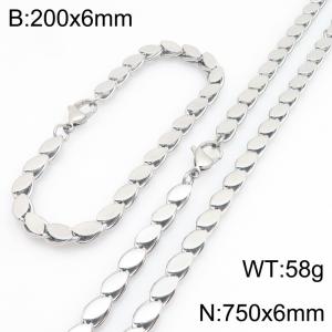 SS Jewelry Set(Most Men) - KS231805-Z
