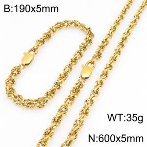 SS Jewelry Set(Most Men) - KS231809-Z