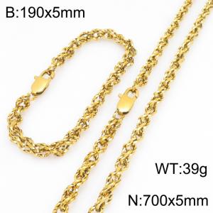 SS Jewelry Set(Most Men) - KS231811-Z